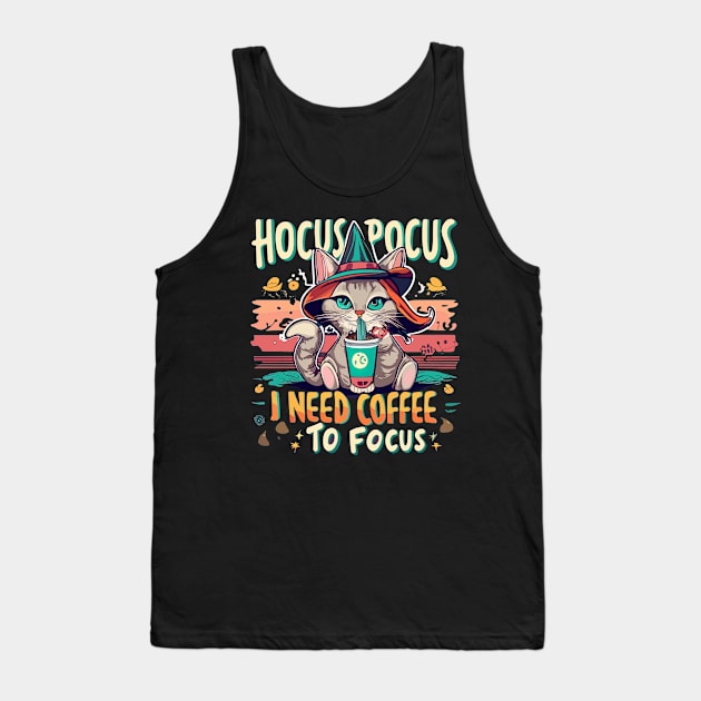 Hocus Focus - I need coffee to focus Tank Top by Maverick Media